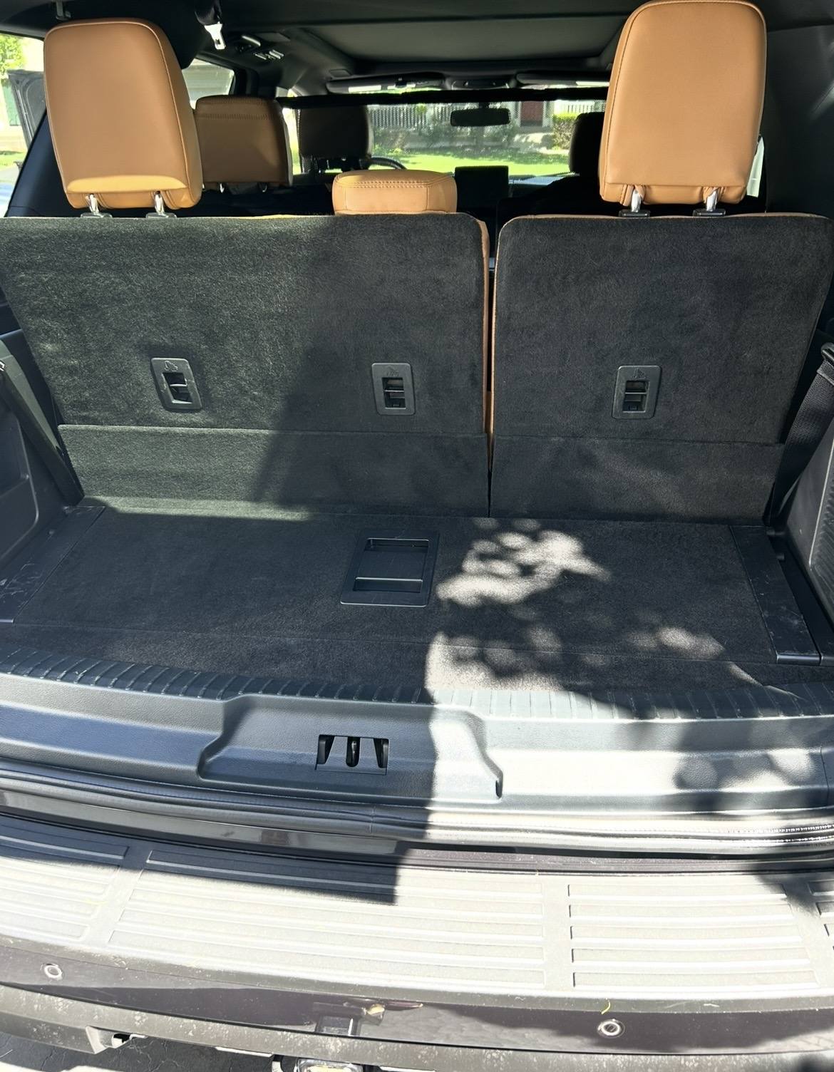 Cargo area after pet hair removal